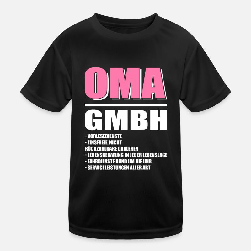 Lustige Oma Geschenkideen | Oma GmbH Kinder Funktions-T-Shirt
