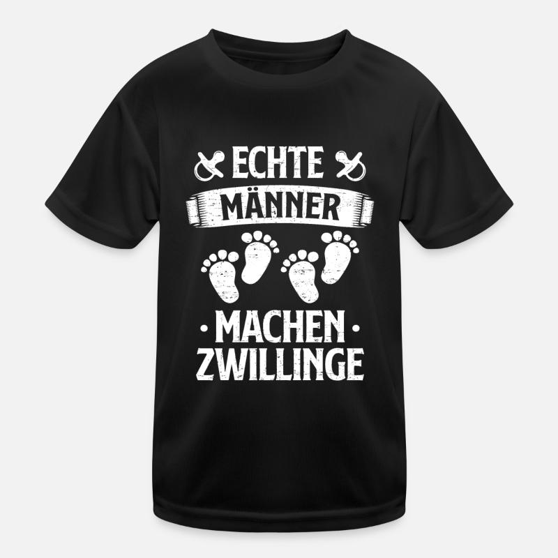 Echte Männer Machen Zwillinge Vater von Zwillingen Kinder Funktions-T-Shirt