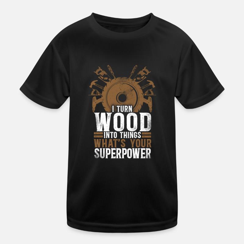 Woodworker Carpenter Tools Vintage T-shirt sport Enfant