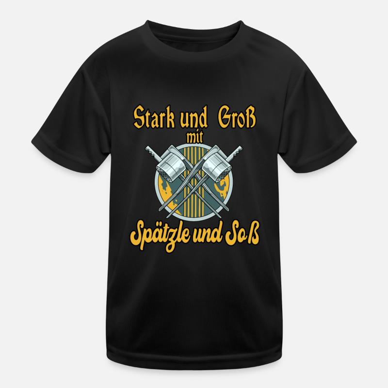 Spätzle und Soß Kinder Funktions-T-Shirt