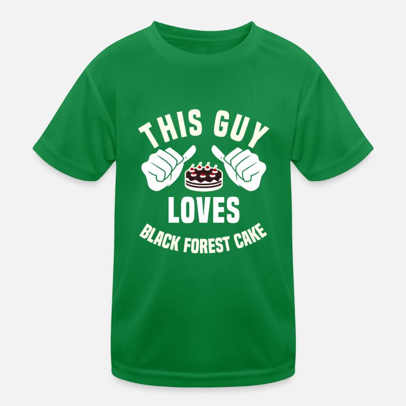 Black Forest Cake Kids Functional T-Shirt