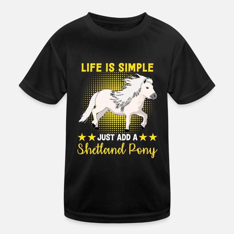 ShetlandPony Équitation Shetland Poney Shetty T-shirt sport Enfant
