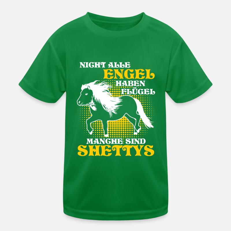 Shetty Shetland Ponys Pferd Shetlandpony Kinder Funktions-T-Shirt