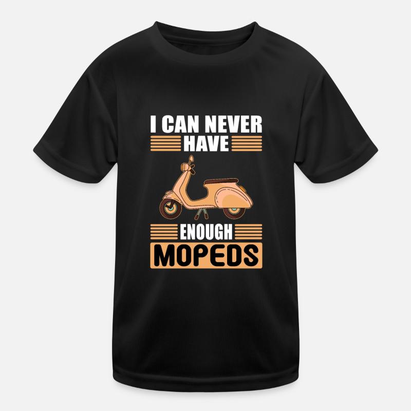 Mopeds Moped Mofa Mokick Mofafahrer Mopedfahrer Kinder Funktions-T-Shirt