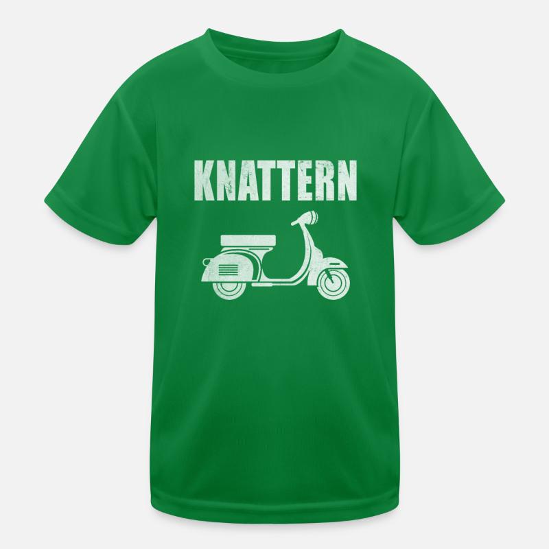 Roller Motorroller Scooter Knattern Rollerfahrer Kinder Funktions-T-Shirt