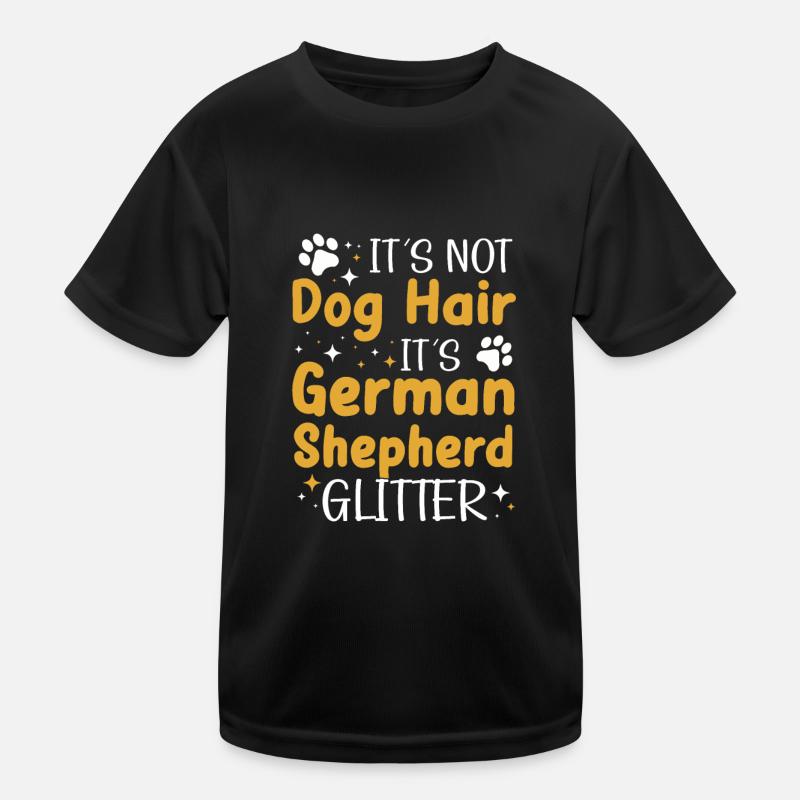 Deutscher Schäferhund German Shepherd - Kinder Funktions-T-Shirt - Schwarz