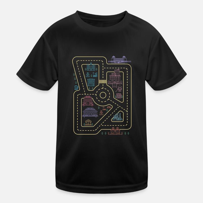Spielzeugauto Rücken Massage Eltern Autoteppich Kinder Funktions-T-Shirt
