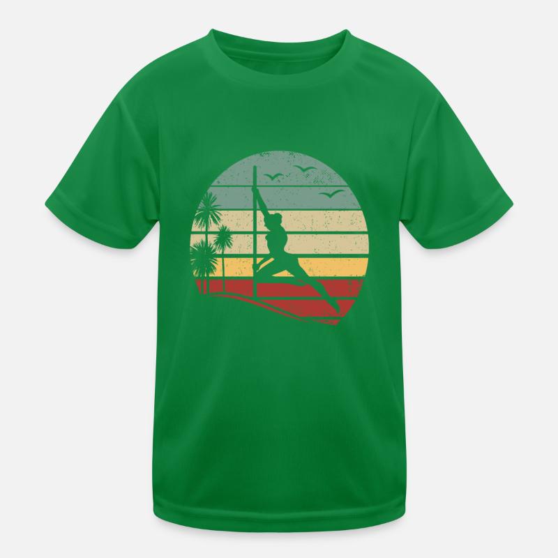 Sunset Pole Dance Pole Dancing Retro Pole Dance Kinder Funktions-T-Shirt