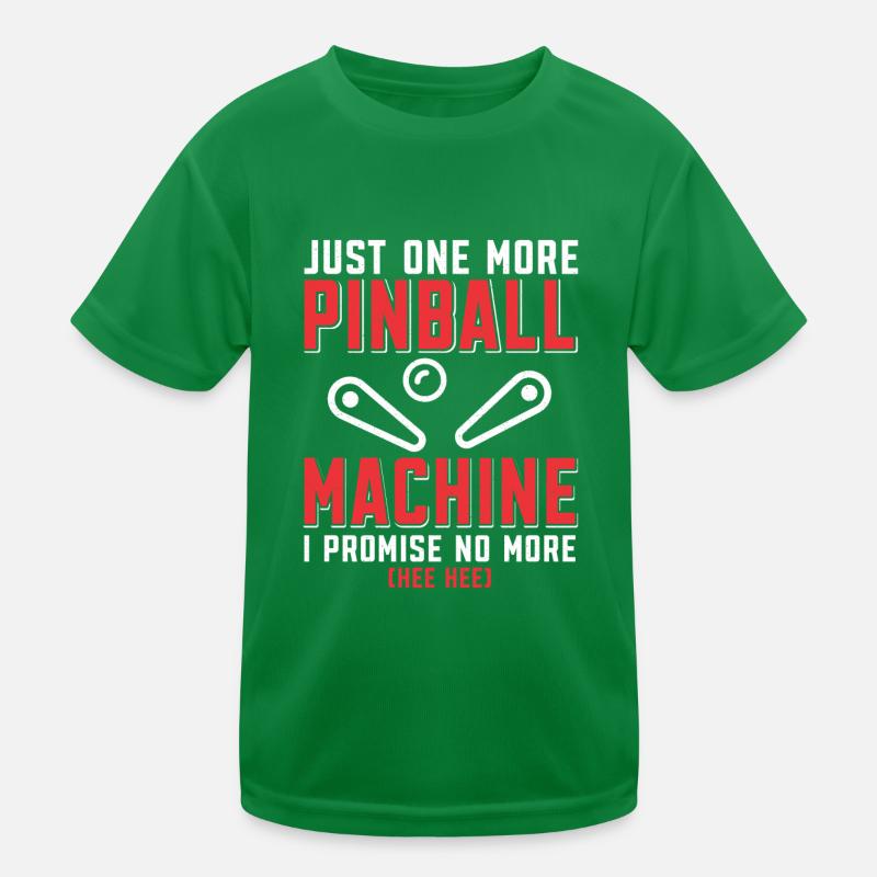 Pinball Master Flipper Machine à sous Jeu T-shirt sport Enfant