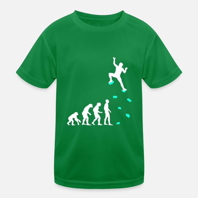 Climbing Evolution Climbing Handles Climbing Wall Kids Functional T-Shirt