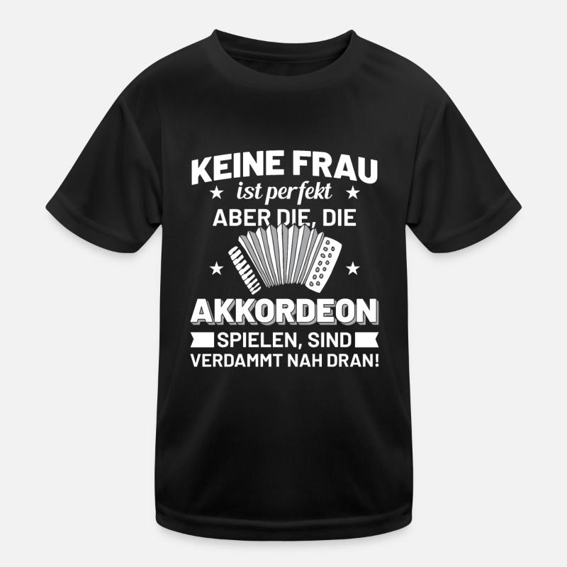 Akkordeon Musik Frauen Geschenkidee Kinder Funktions-T-Shirt