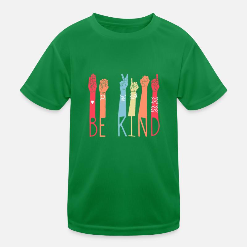 Handzeichen BE KIND Handzeichen ASL-Dolmetscher Kinder Funktions-T-Shirt