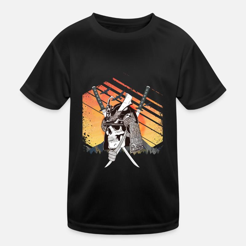 Samurai Skull Kinder Funktions-T-Shirt