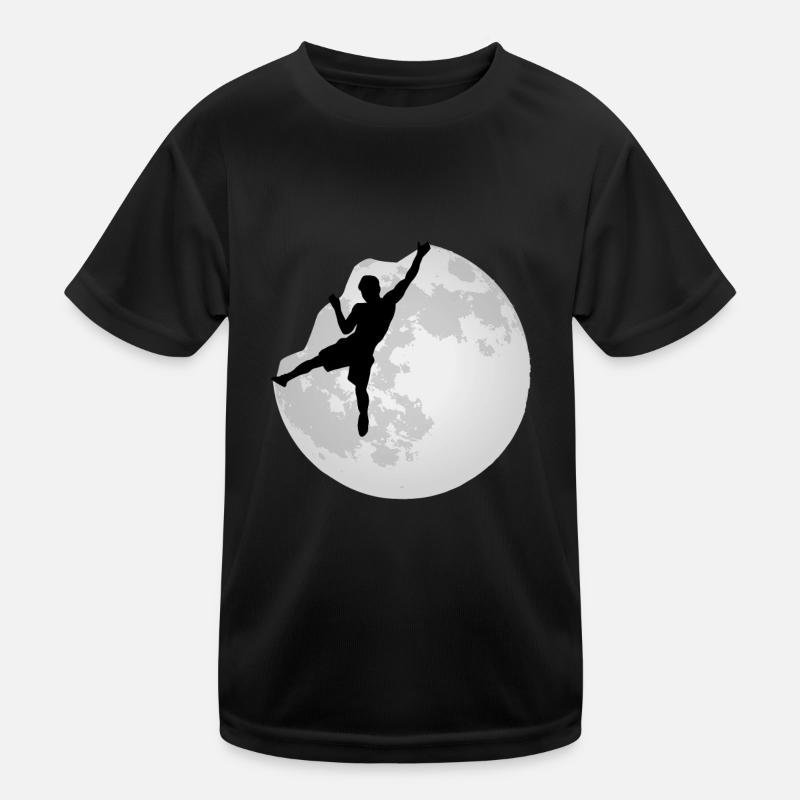 Boulder Free Climbing Climbing Climbing Kids Functional T-Shirt