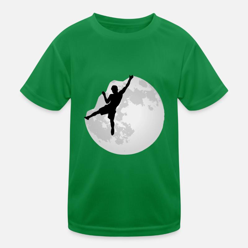 Boulder Freiklettern Klettern Klettersport Kinder Funktions-T-Shirt