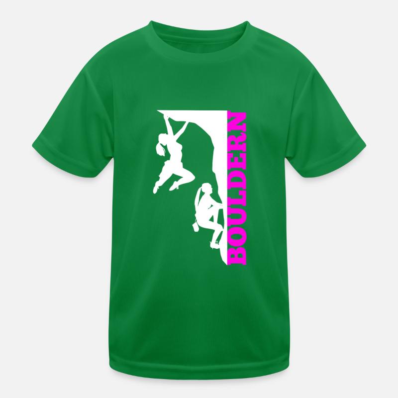 Climbing Bouldering Kids Functional T-Shirt