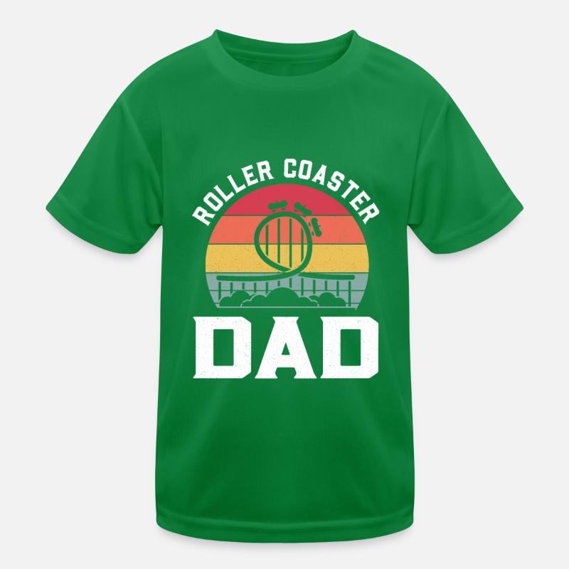 Achterbahn Freizeitpark Vergnügungspark Kinder Funktions-T-Shirt