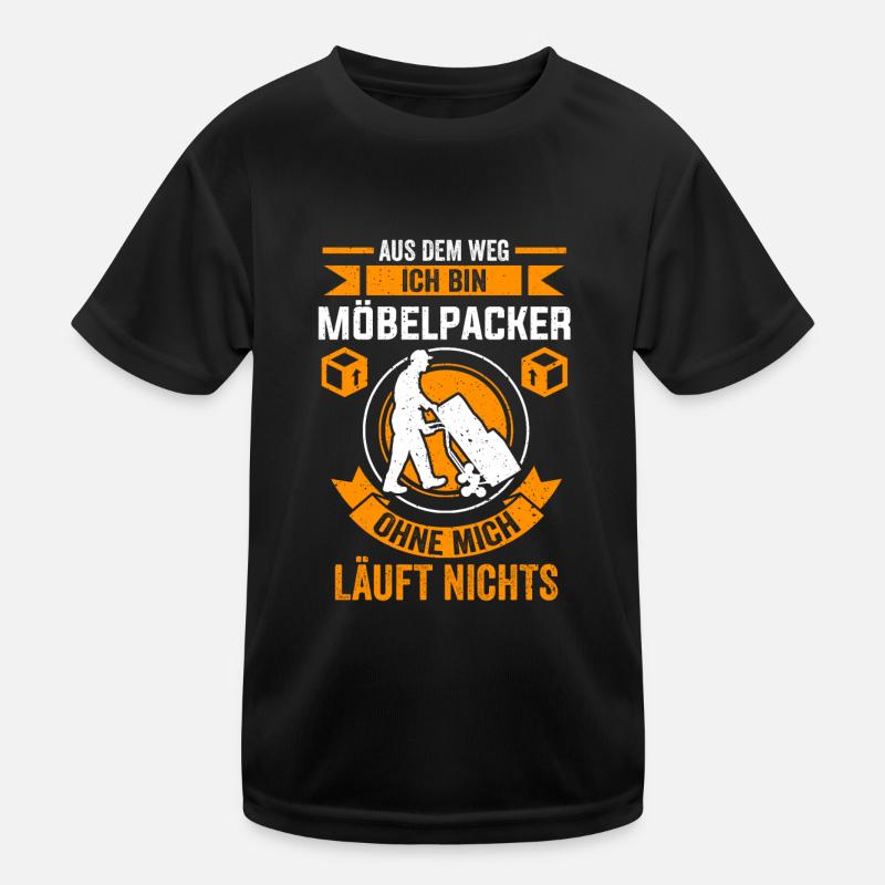 Möbelpacker Umzugsunternehmen Kinder Funktions-T-Shirt