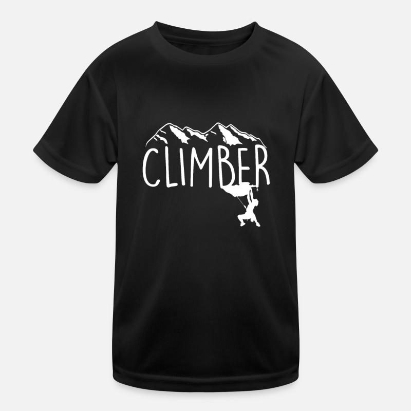 Climbing Rock climbing Climbers Climbing Kids Functional T-Shirt