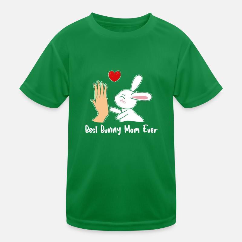 Best Rabbit Mom Ever Beste Hasen Mama Kinder Funktions-T-Shirt