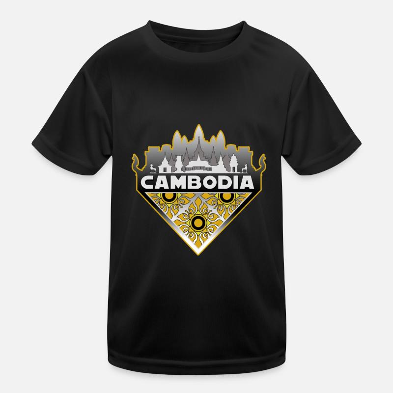 Cambodia Temple Angkor Khmer Pride I Gift Kids Functional T-Shirt