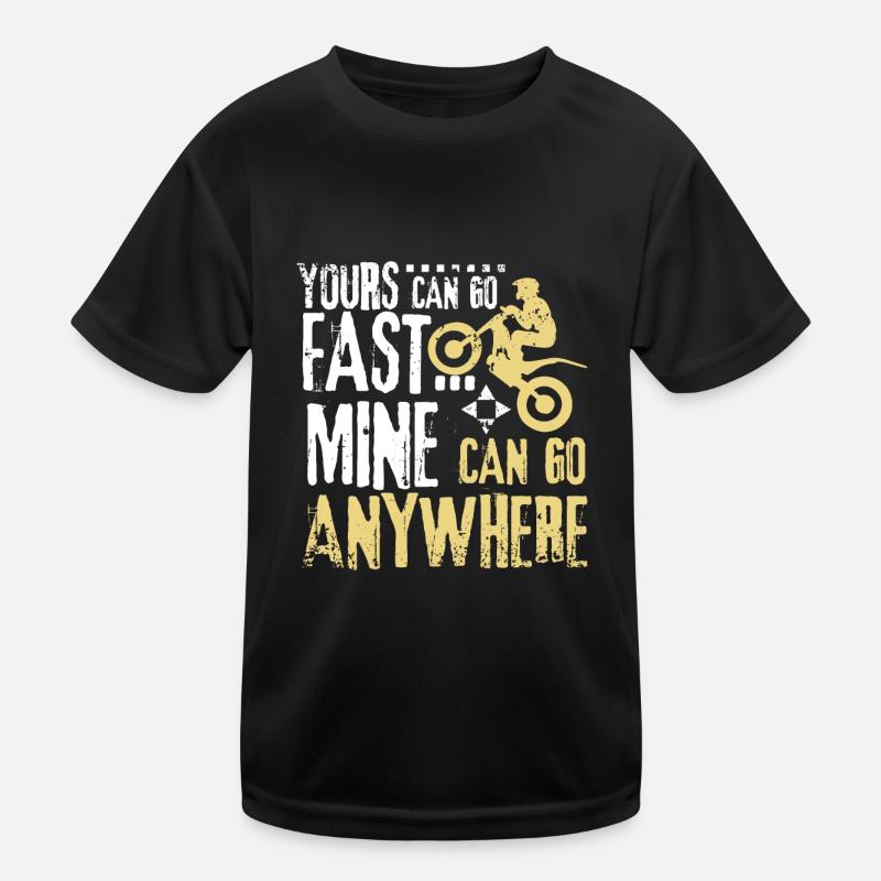 Can go anywhere trial bike Kids Functional T-Shirt