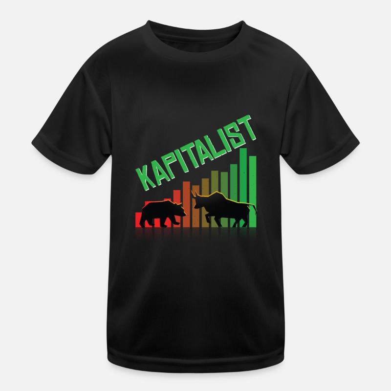 Stock Exchange Shares Capitalist Kids Functional T-Shirt