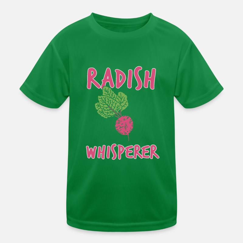 Radieschen Flüsterer Geschenk Kinder Funktions-T-Shirt