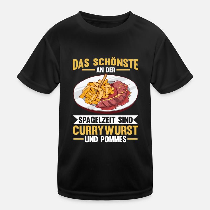 Currywurst Kinder Funktions-T-Shirt