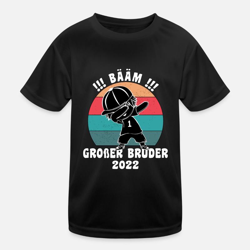 Bääm! Großer Bruder 2022 Ankündigung Dab Geburt Kinder Funktions-T-Shirt