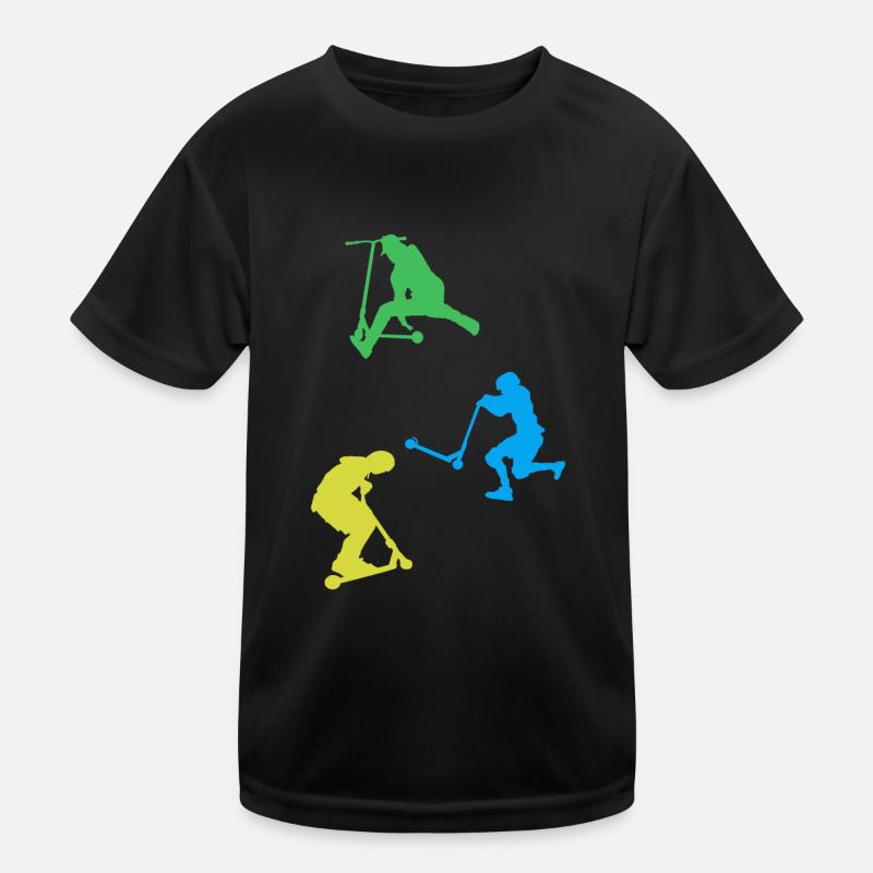 Scooter Fahrer Freestyle Scooter Stuntscooter Kinder Funktions-T-Shirt