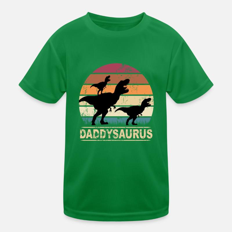 Daddysaurus Dinosaurier Kinder Dino Geschenkidee Kinder Funktions-T-Shirt