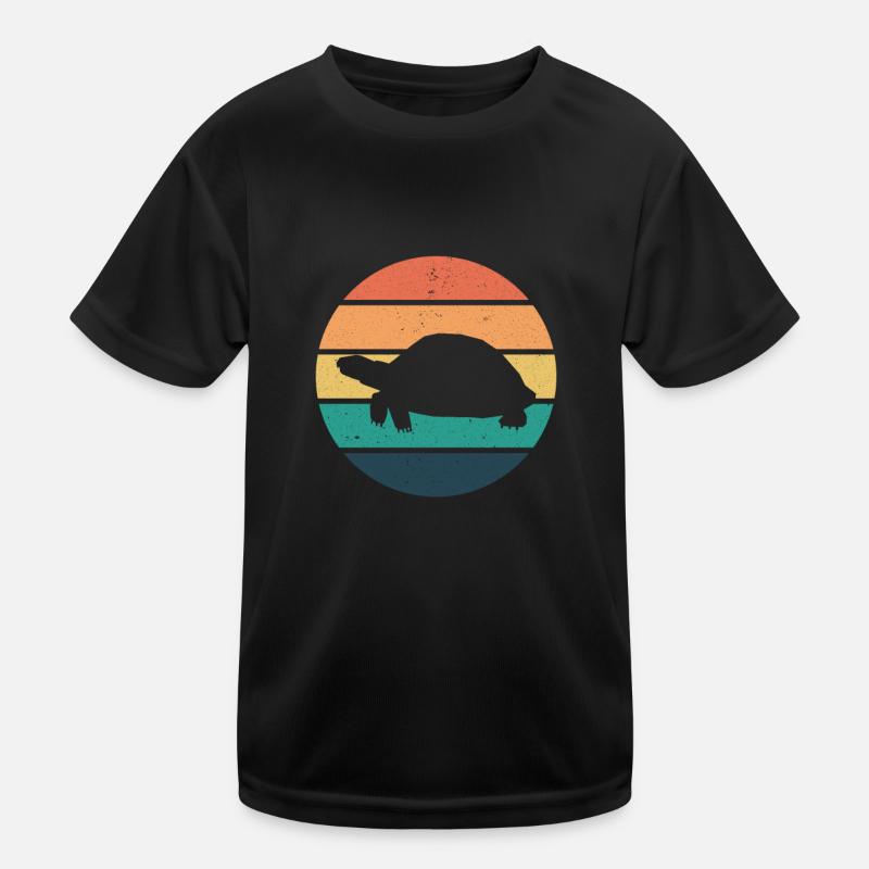 Turtle Vintage Retro Kids Functional T-Shirt