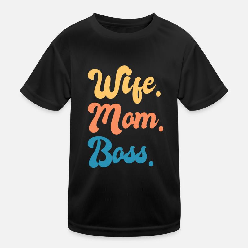 Mama Frau Chef Boss Mutter Kinder Funktions-T-Shirt