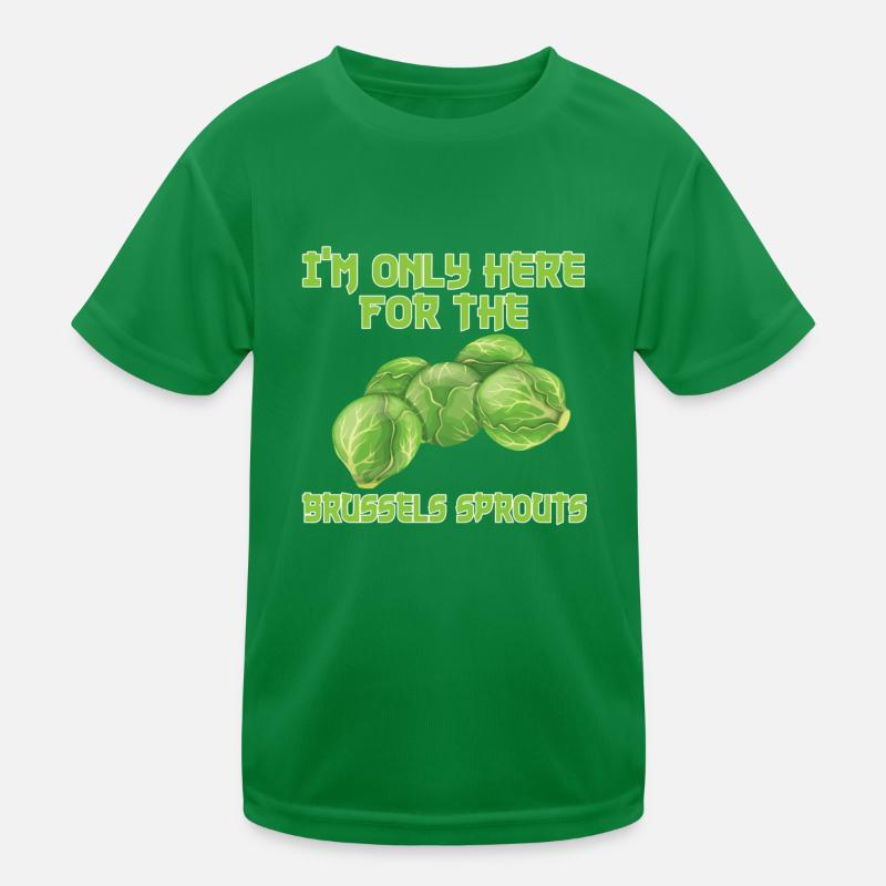 Funny Brussels sprouts gift Kids Functional T-Shirt
