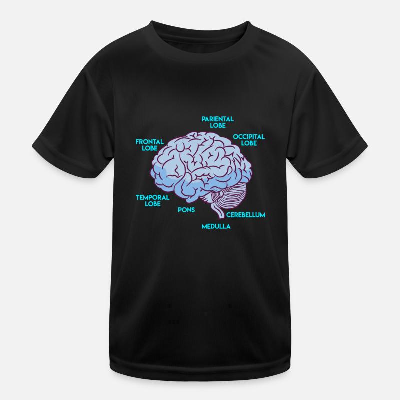 Anatomie eines Gehirns Medizin Student Kinder Funktions-T-Shirt