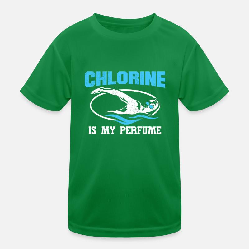 Nageur Swim Coach Le chlore est mon parfum T-shirt sport Enfant