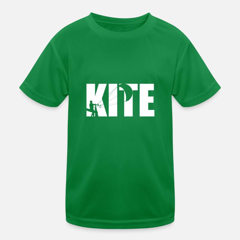 Kite Kiteboarding Kitesurfer Gift Kids Functional T-Shirt