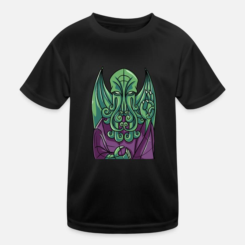 Cthulhu Myth Church Window Art Gift Kids Functional T-Shirt