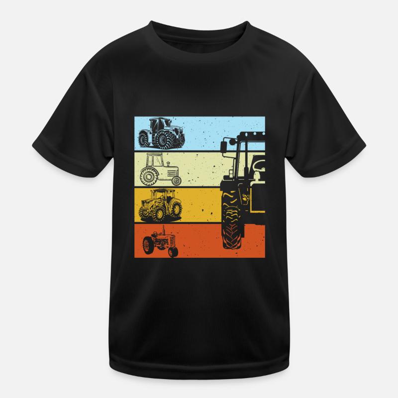 Traktor Retro Traktor Vintage Traktor Geschenk Kinder Funktions-T-Shirt