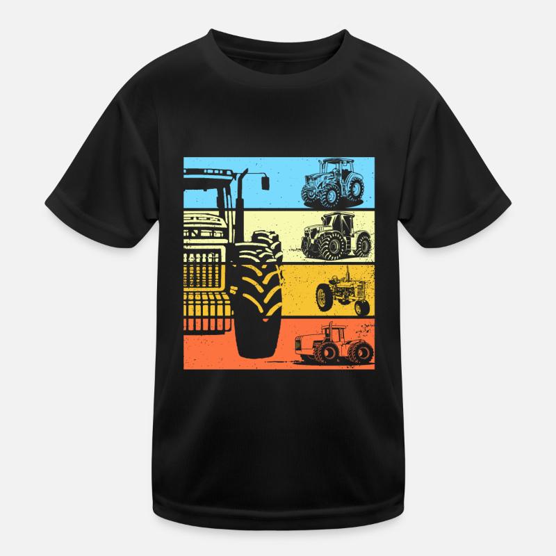 Traktor Retro Traktor Vintage Traktor Geschenk Kinder Funktions-T-Shirt