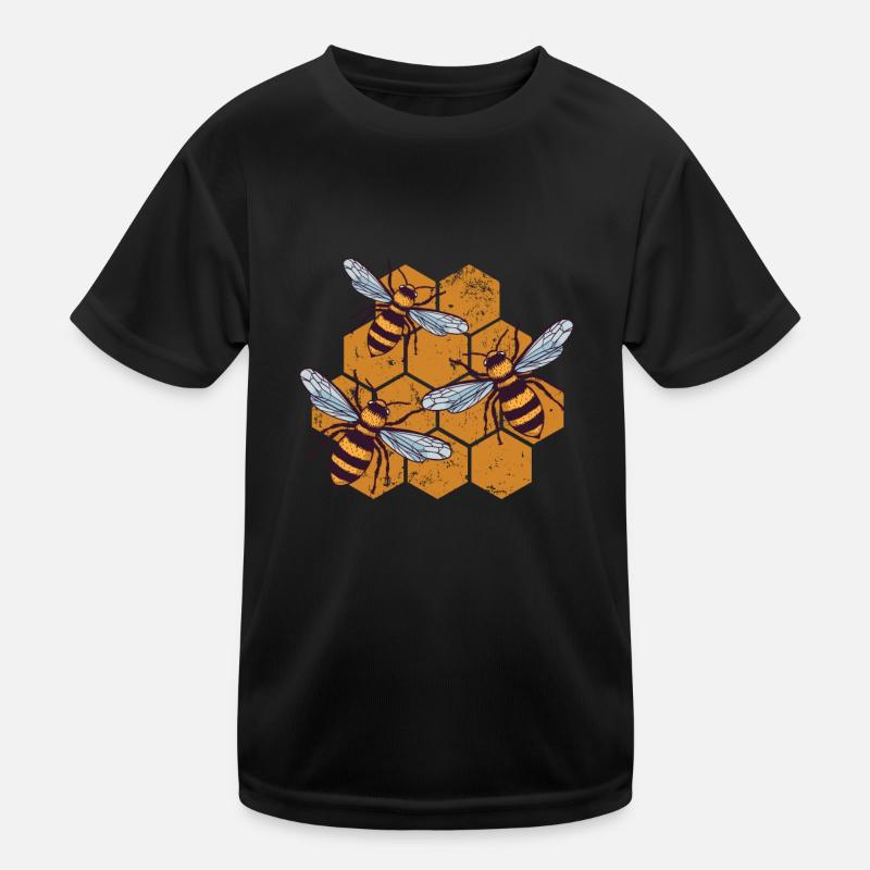 Honey bees Beekeeping Bees Beekeepers Bees Queen Kids Functional T-Shirt