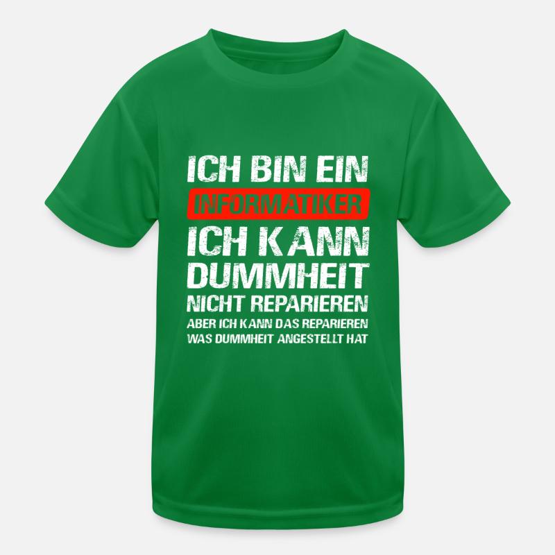 Informatiker Software Programmierer IT-Berater Kinder Funktions-T-Shirt