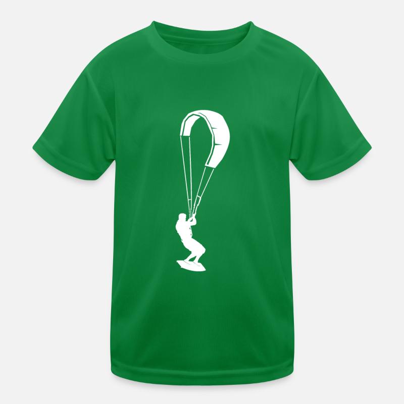 Kite Kiteboarding Kitesurfer Geschenk Kinder Funktions-T-Shirt