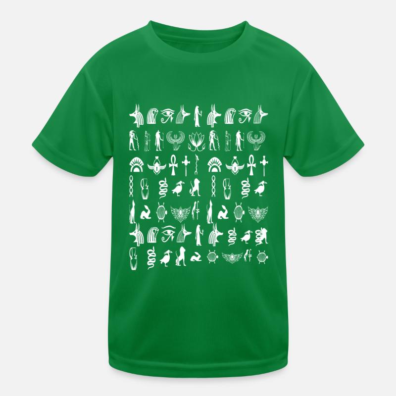 Hieroglyphe Kinder Funktions-T-Shirt