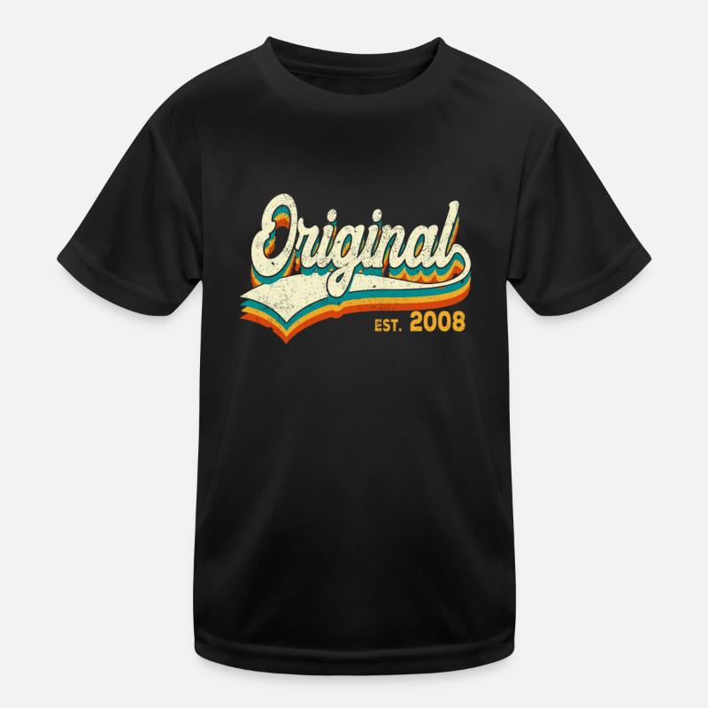 Geburtstag Original 2008 Jahrgang Geschenkidee Kinder Funktions-T-Shirt