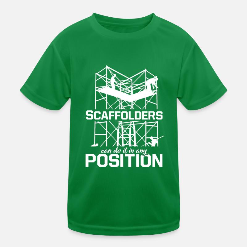 Scaffolders Position Scaffolding Scaffolding Construction Kids Functional T-Shirt