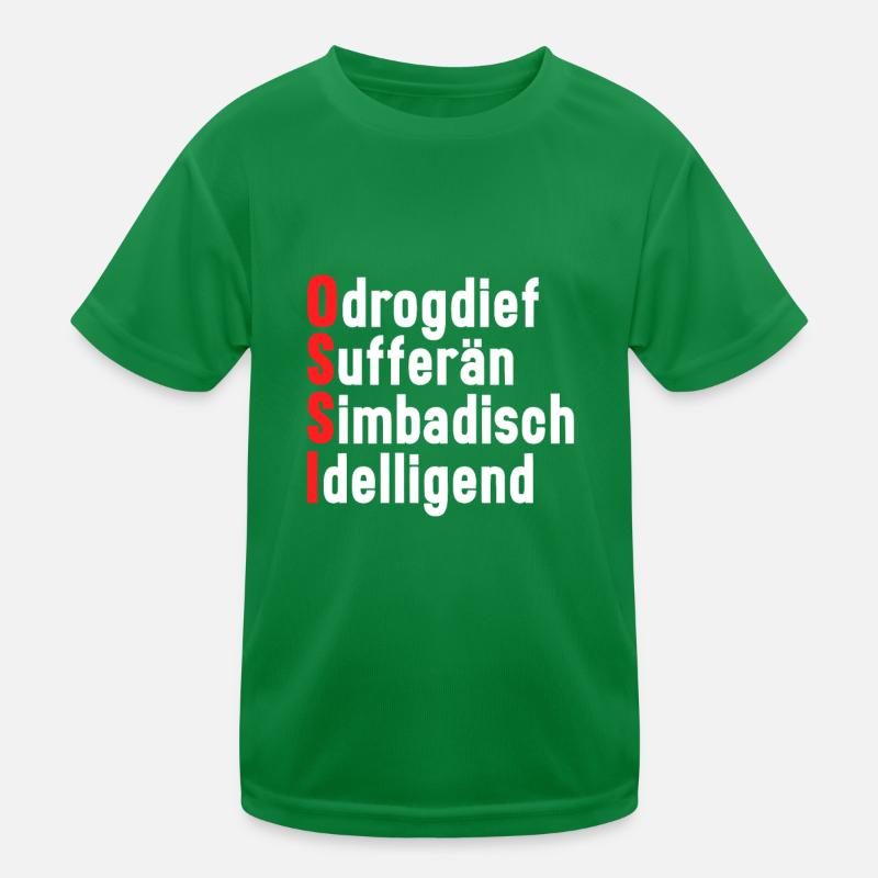 DDR Ostdeutschland witziger lustiger Ossi Kinder Funktions-T-Shirt