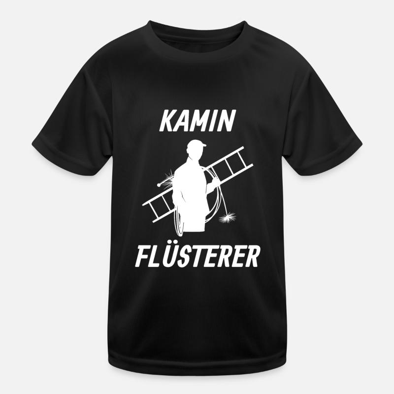 Kamin Flüsterer Kaminkehrer Schornsteinfeger Kinder Funktions-T-Shirt