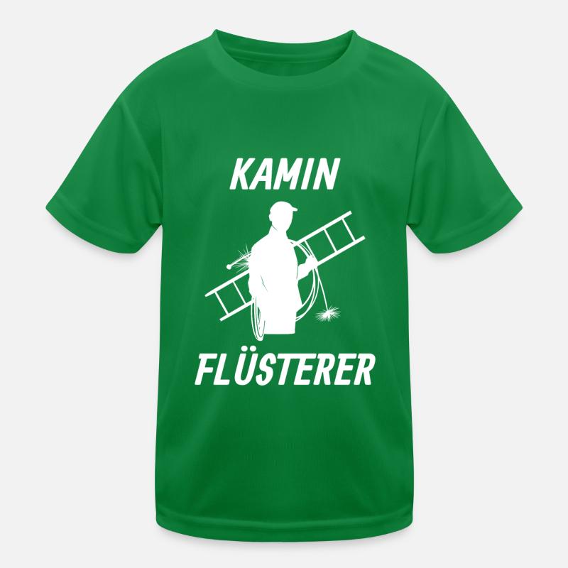 Kamin Flüsterer Kaminkehrer Schornsteinfeger Kinder Funktions-T-Shirt